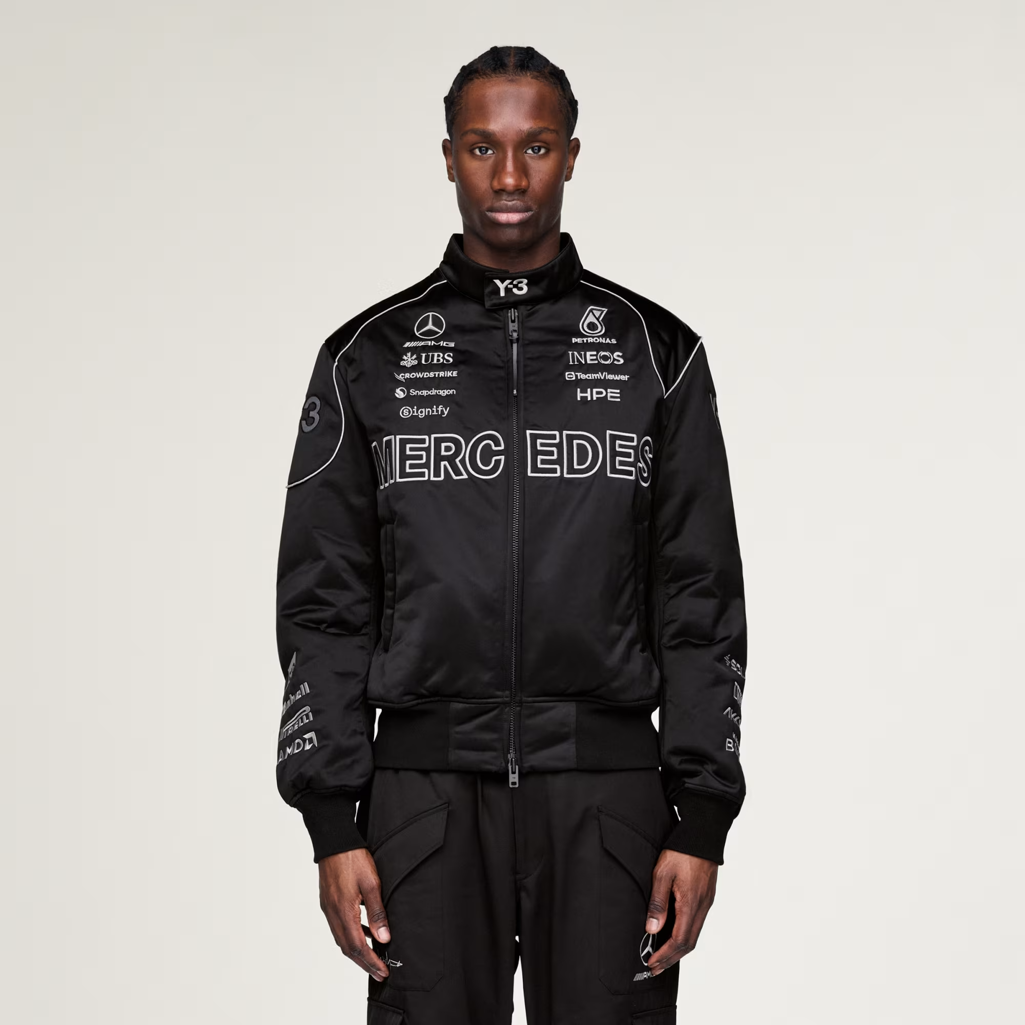 Alternative view of Áo Adidas Y-3 F1 Team Jacket 'Black' KQ9843