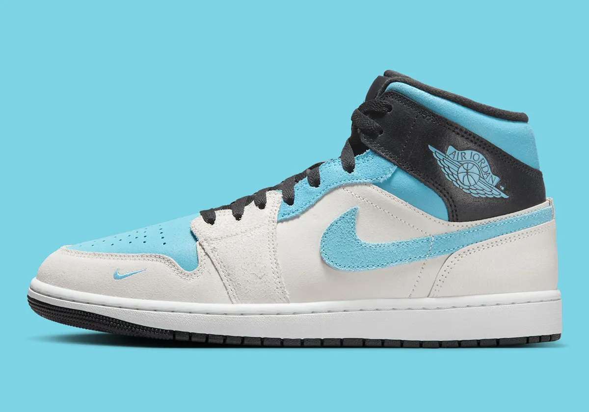 Alternative view of Giày Nike Air Jordan 1 Mid SE 'Blue Chill' IM6567-121