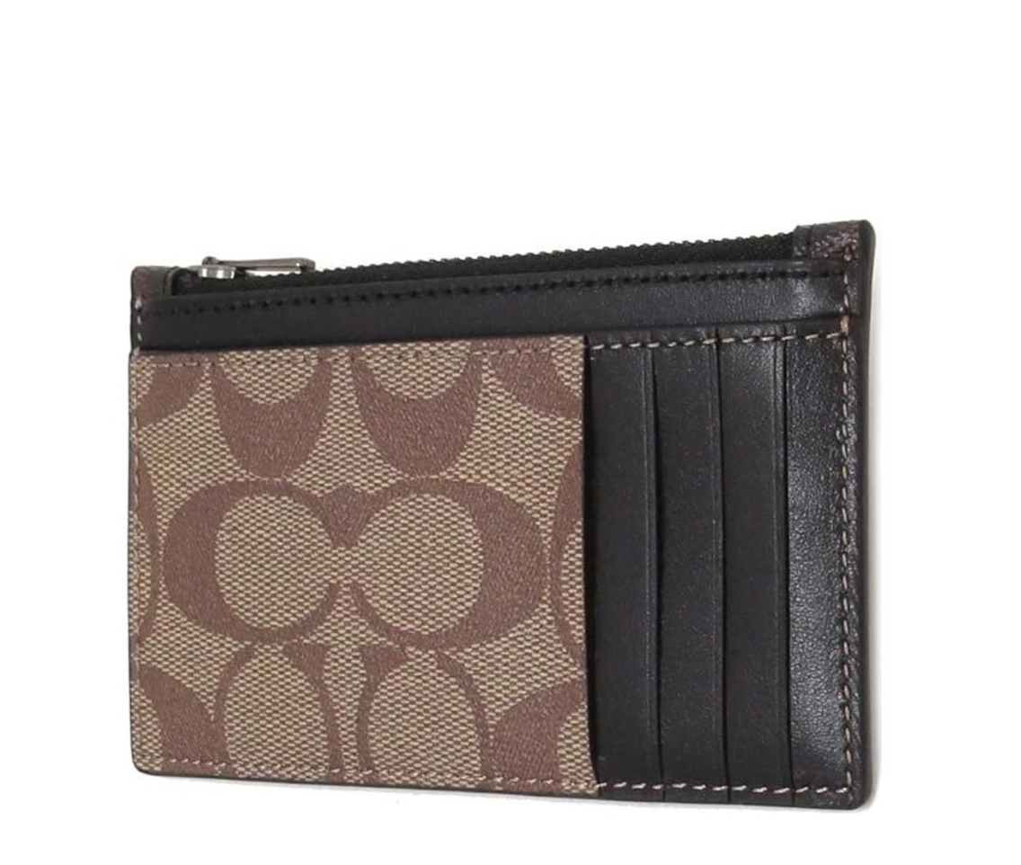 Alternative view of Ví Coach Zip Card Case 'Brown' C9995-QBUCY