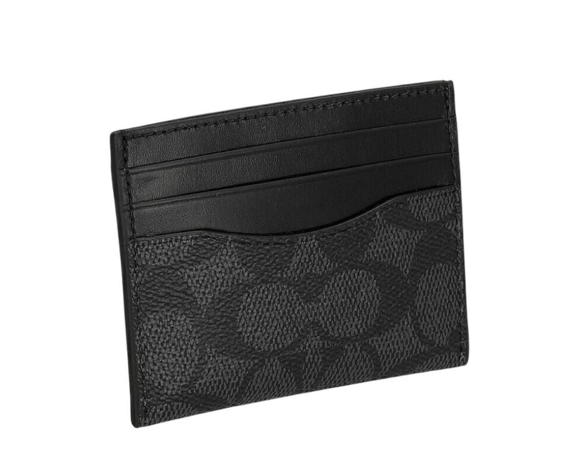 Alternative view of Ví Coach Card Case 'Black' CBJ11-MI5