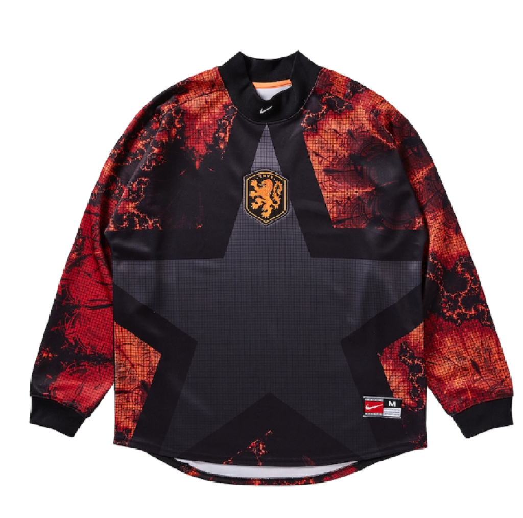Áo Nike Netherlands Authentic Goalkeeper Jersey 'Black Hyper Crimson White' IO0785-010
