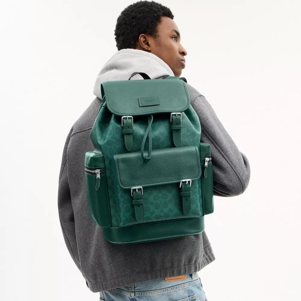 Alternative view of Balo Coach Sprint Backpack Colorblock 'Green' CBI12-SVE0