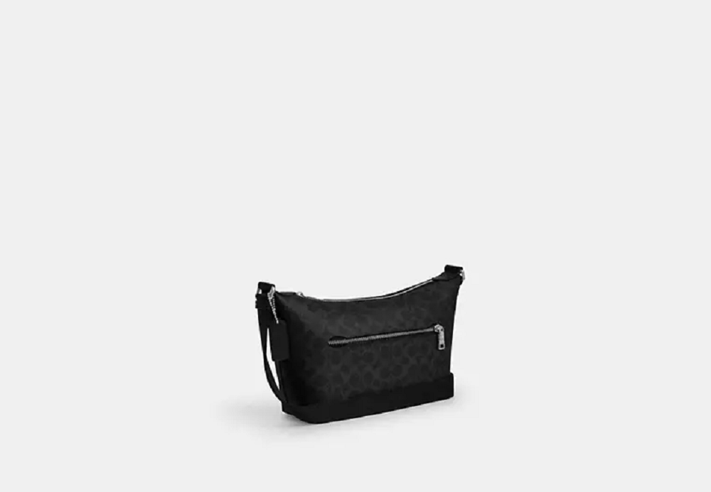 Alternative view of Túi Coach Crossbody Pouch Signature Canvas ‘Black’ CCG21-SVYZK