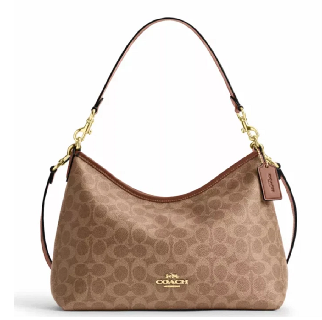 Túi Coach Laurel Shoulder Signature Canvas ‘Brown' CEY95-IMXHE