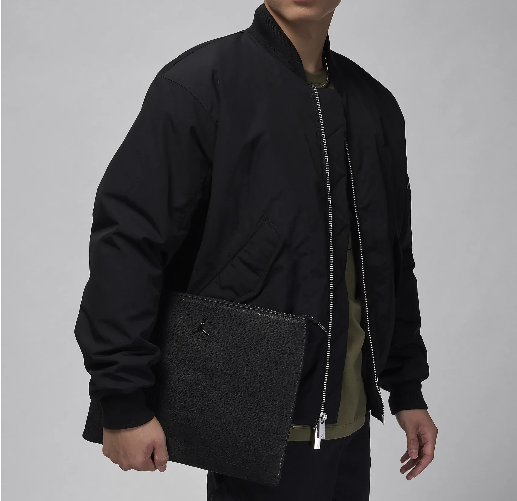 Alternative view of Túi Nike Jordan Monogram Pouch Bag 'Black' LM0989-023