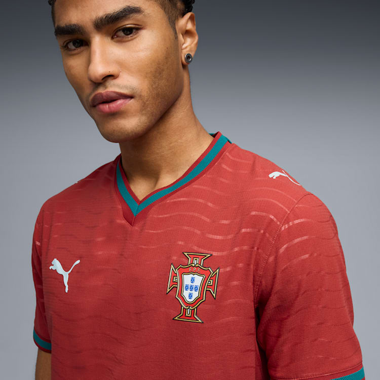 Alternative view of Áo Puma Portugal Authentic Soccer Jersey 'Red' 783276-01