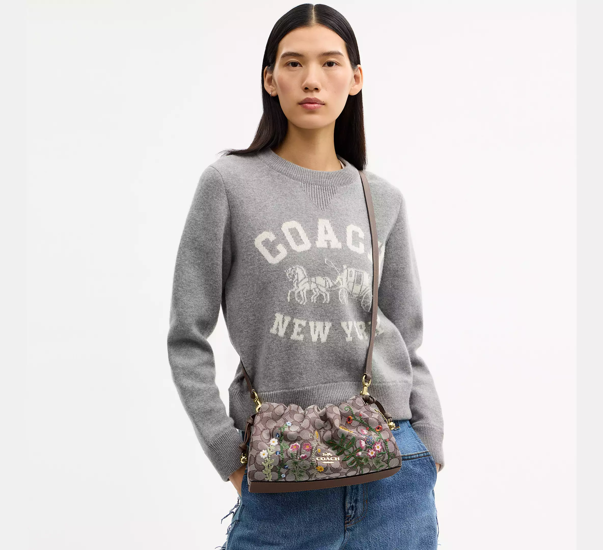 Alternative view of Túi Coach Faye Shoulder Bag 'Oak Multi' CDZ02-IMPU7