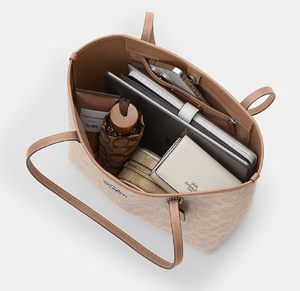 Alternative view of Túi Coach City Tote Signature Canvas 'Pink' CEK82-SVYUA