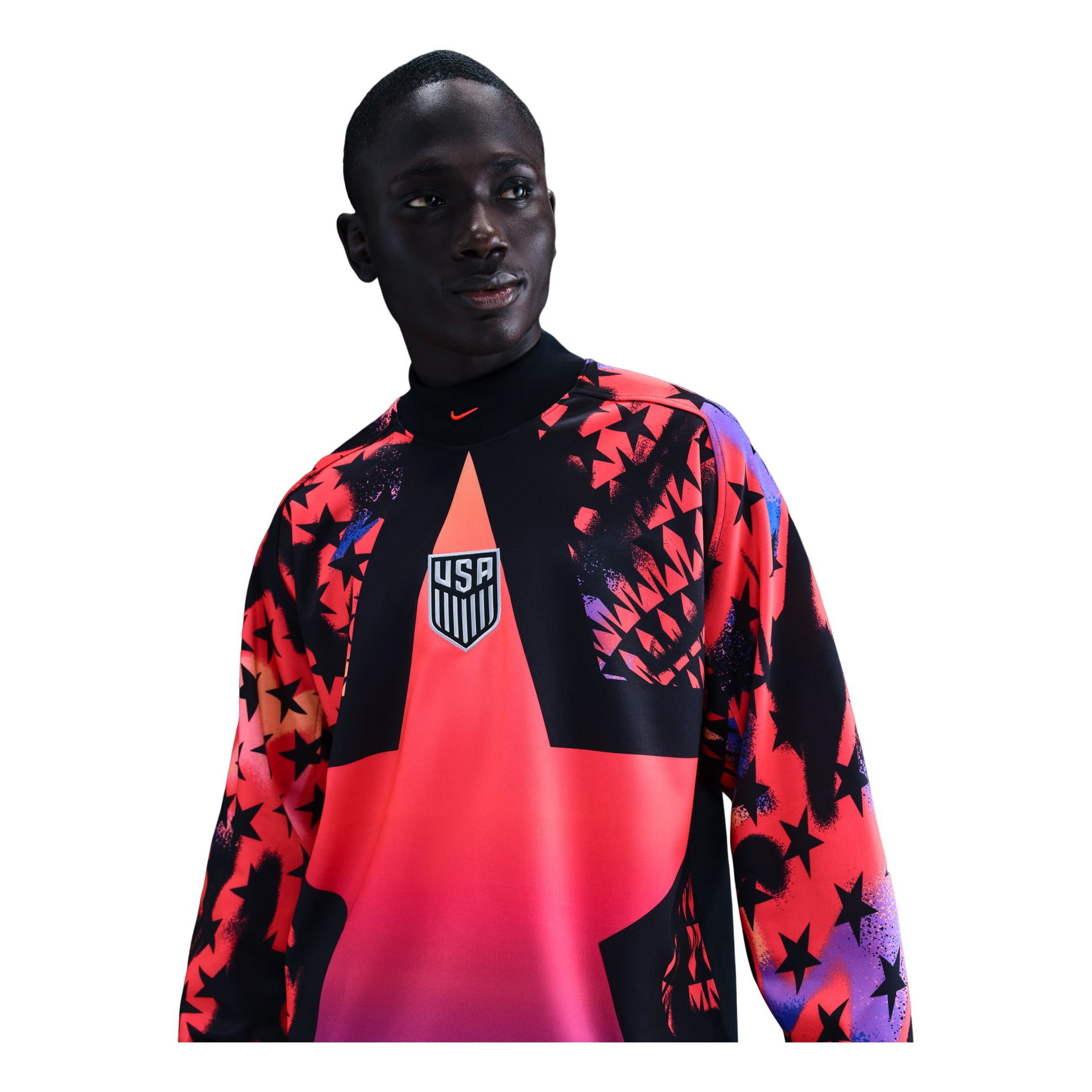 Alternative view of Áo Nike USA Goalkeeper Jersey 'Black Bright Crimson' IO0786-010