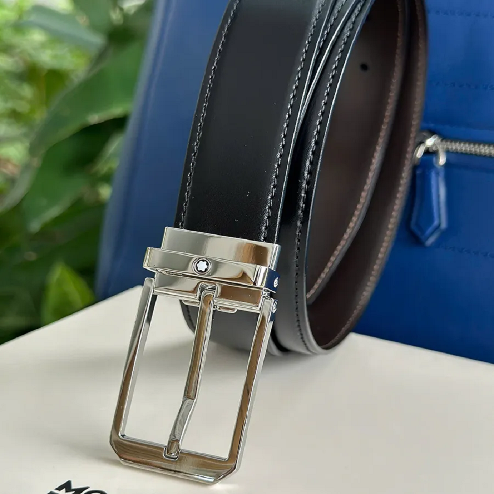 Alternative view of Thắt Lưng MontBlanc Reversible Leather 'Black' MB118914
