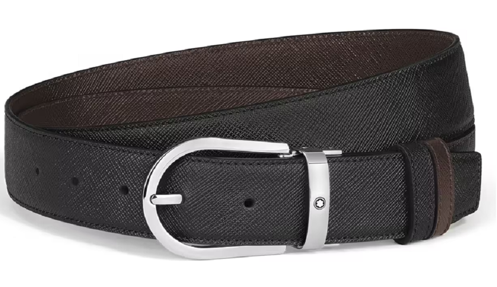 Thắt Lưng MontBlanc Sartorial Horseshoe Leather 'Black' MB222145