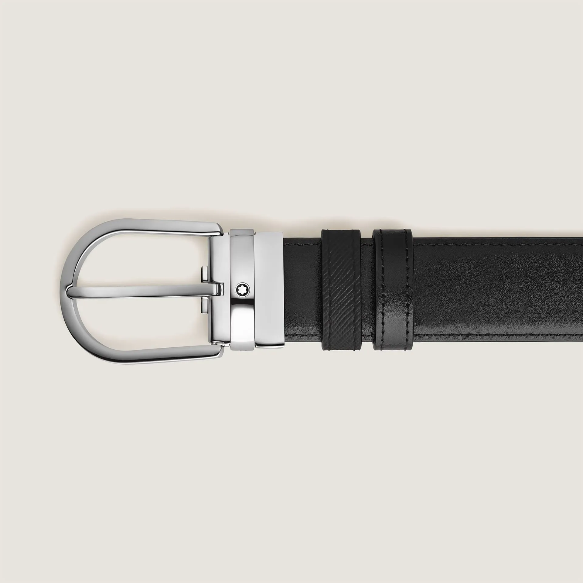 Alternative view of Thắt lưng MontBlanc Horseshoe Buckle 'Black' 198448