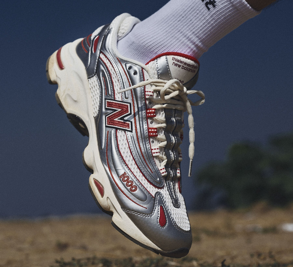 Alternative view of Giày New Balance 1000 Thisisneverthat ‘Metallic Silver Red’ M1000TI