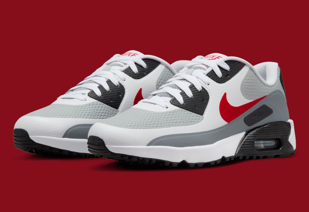 Alternative view of Giày Nike Air Max 90 Golf 'Smoke Grey Red' HV9305-105