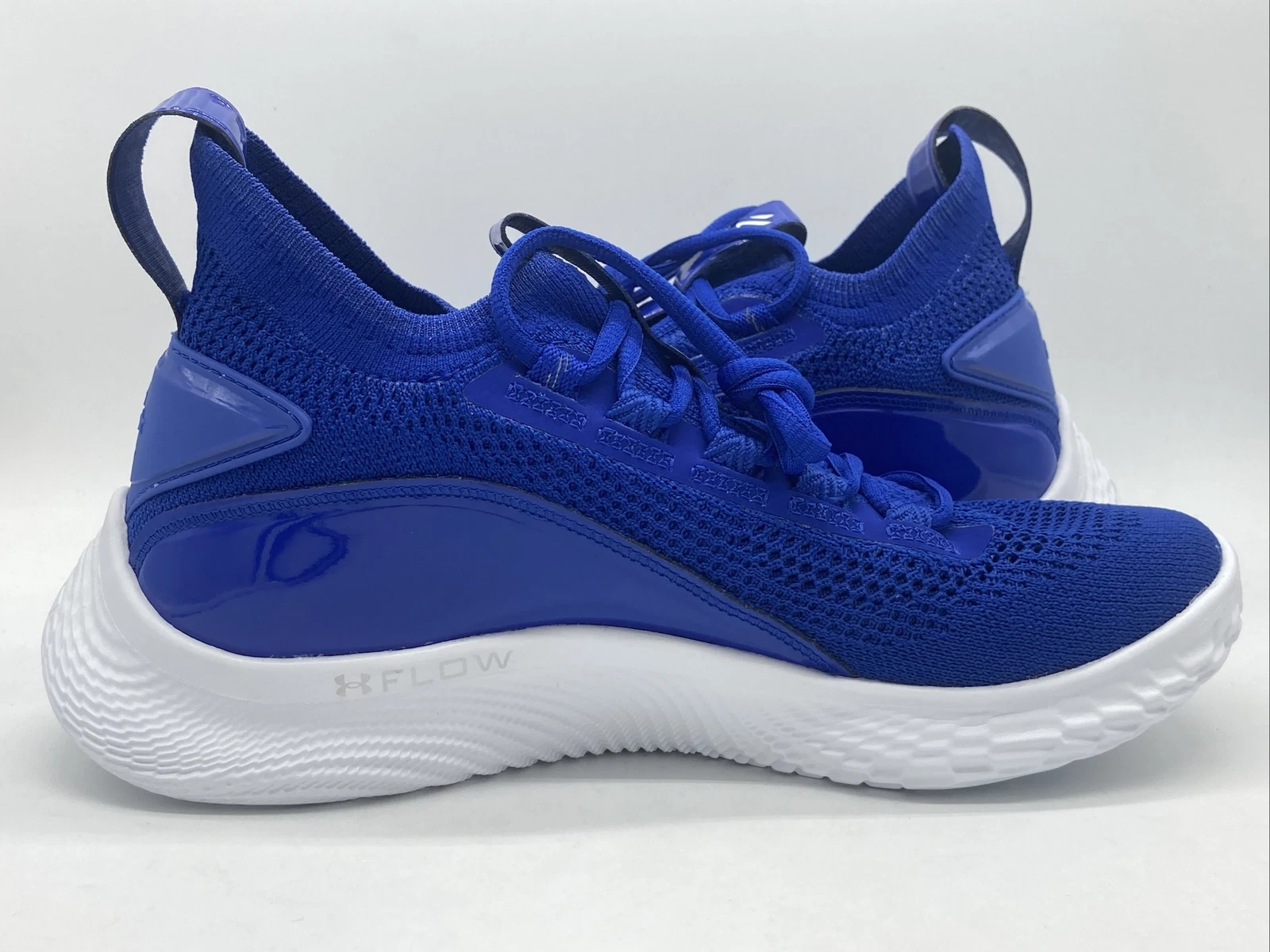 Alternative view of Giày Under Armour Curry Flow 8 'Royal Blue White' 3024785-400