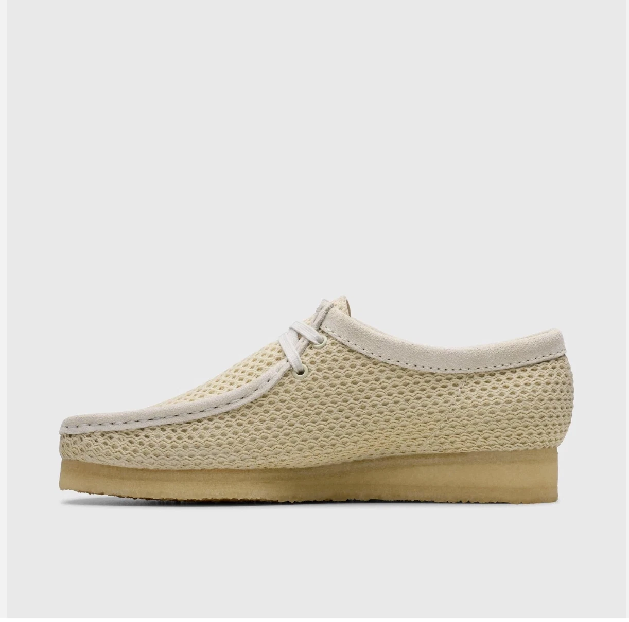 Alternative view of Giày Clarks Originals Wallabee ‘Off White Mesh’ 261-75849