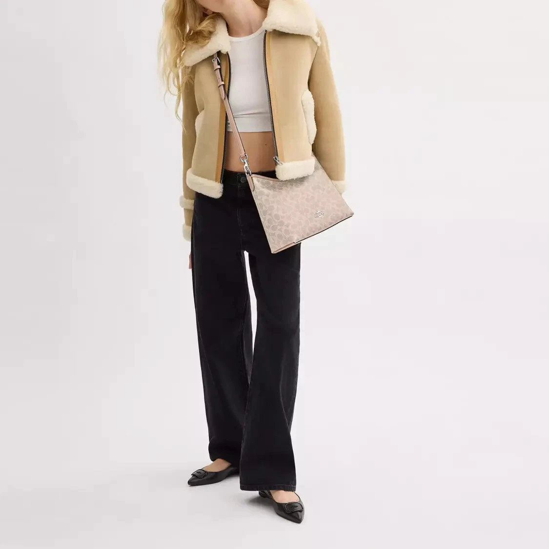 Alternative view of Túi Coach Laurel 31 Crossbody Shoulder Bag 'Beige' CEY95-SVPWH