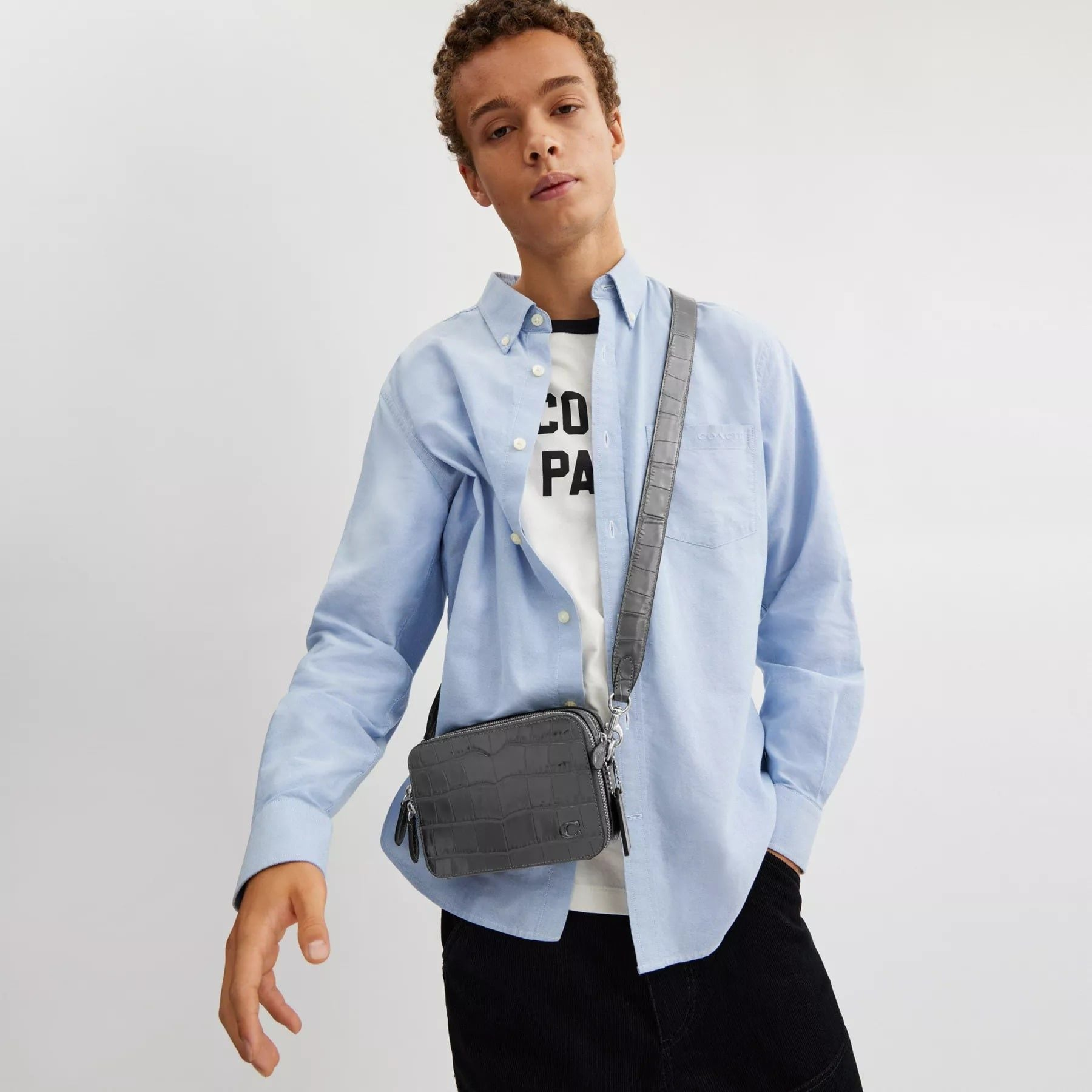 Alternative view of Túi Coach Charter Crossbody 19 'Charcoal' CW431-CHR