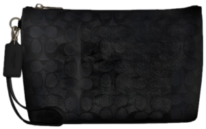 Túi Coach Pouch In Signature Canvas 'Black' CCF32-QBMI5