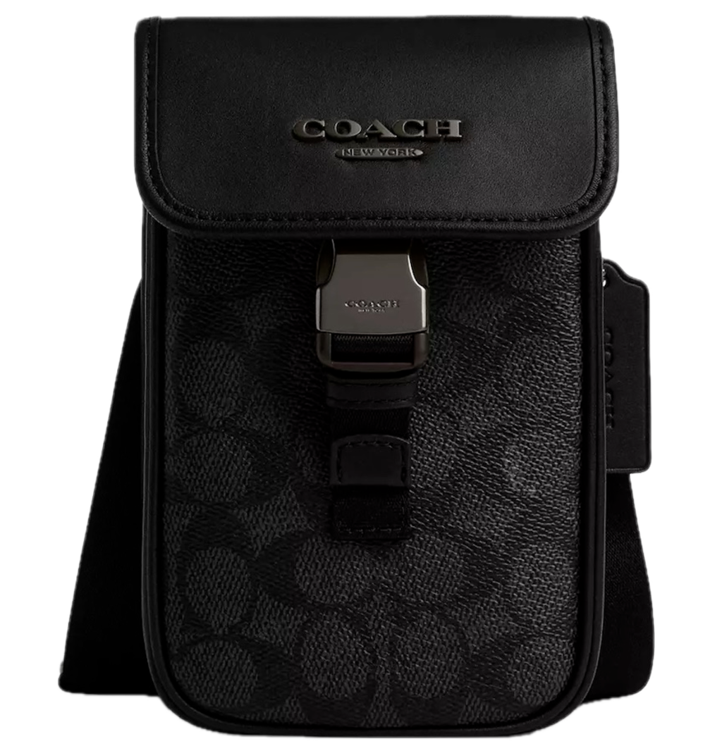 Túi Coach Racer Phone Crossbody Bag 'Black' CT885-QBMI5