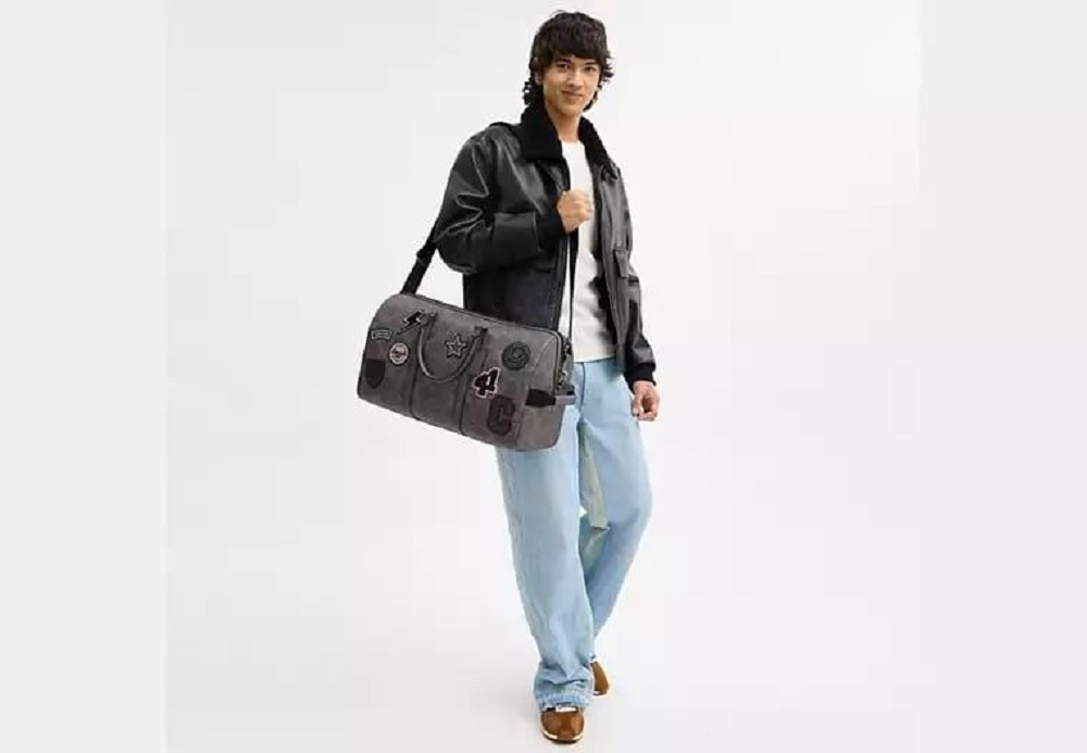 Alternative view of Túi Coach Venturer Bag In Maxi Signature 'Grey' CCG42-QBGRM