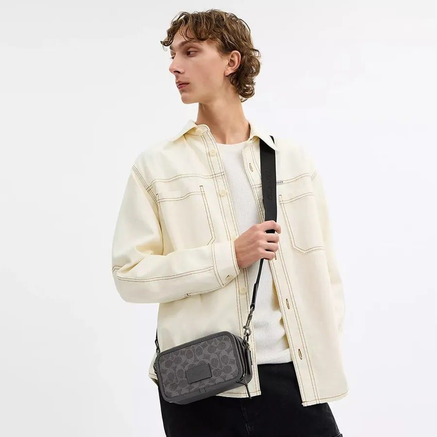 Alternative view of Túi Coach Wyatt Crossbody Bag 'Charcoal' CW365-QBYFT