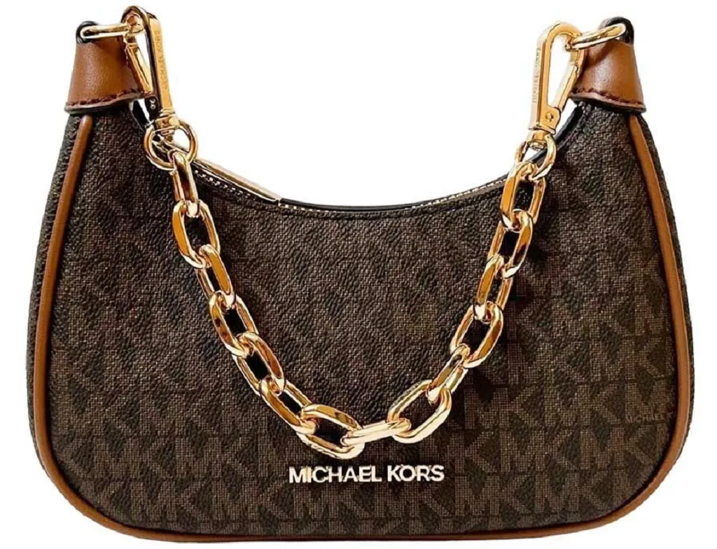 Túi Michael Kors MK Cora Medium Zip Pouchette 'Brown' 35S2G4CU1B-200