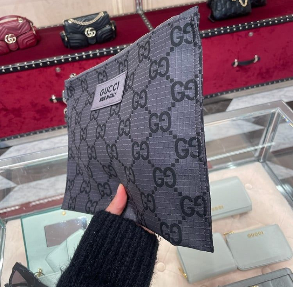 Alternative view of Túi Gucci Clutch Bag 'Grey' 770662-FACPM-1246