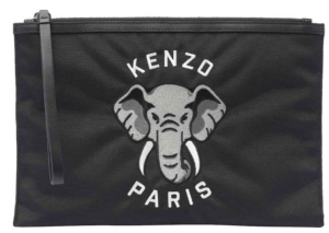 Túi Kenzo Varsity Jungle Zip Pouch 'Black' FE55PM612F2199