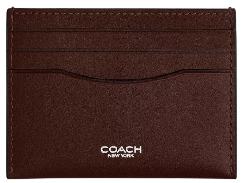 Ví Coach Leather Card Case 'Brown' CZ000-MPL