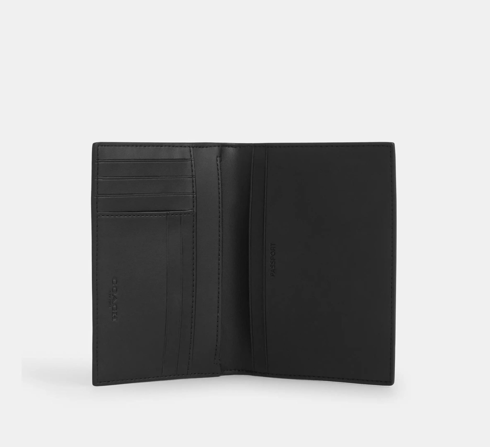 Alternative view of Ví Coach Passport Card Case 'Black' CY902-QBA5F