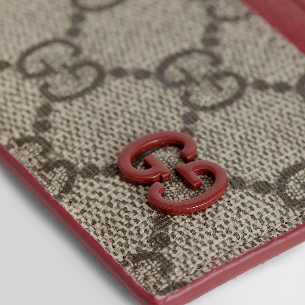 Alternative view of Ví Gucci Monogram Card Holder 'Beige Red' 768248-FACQC-9752