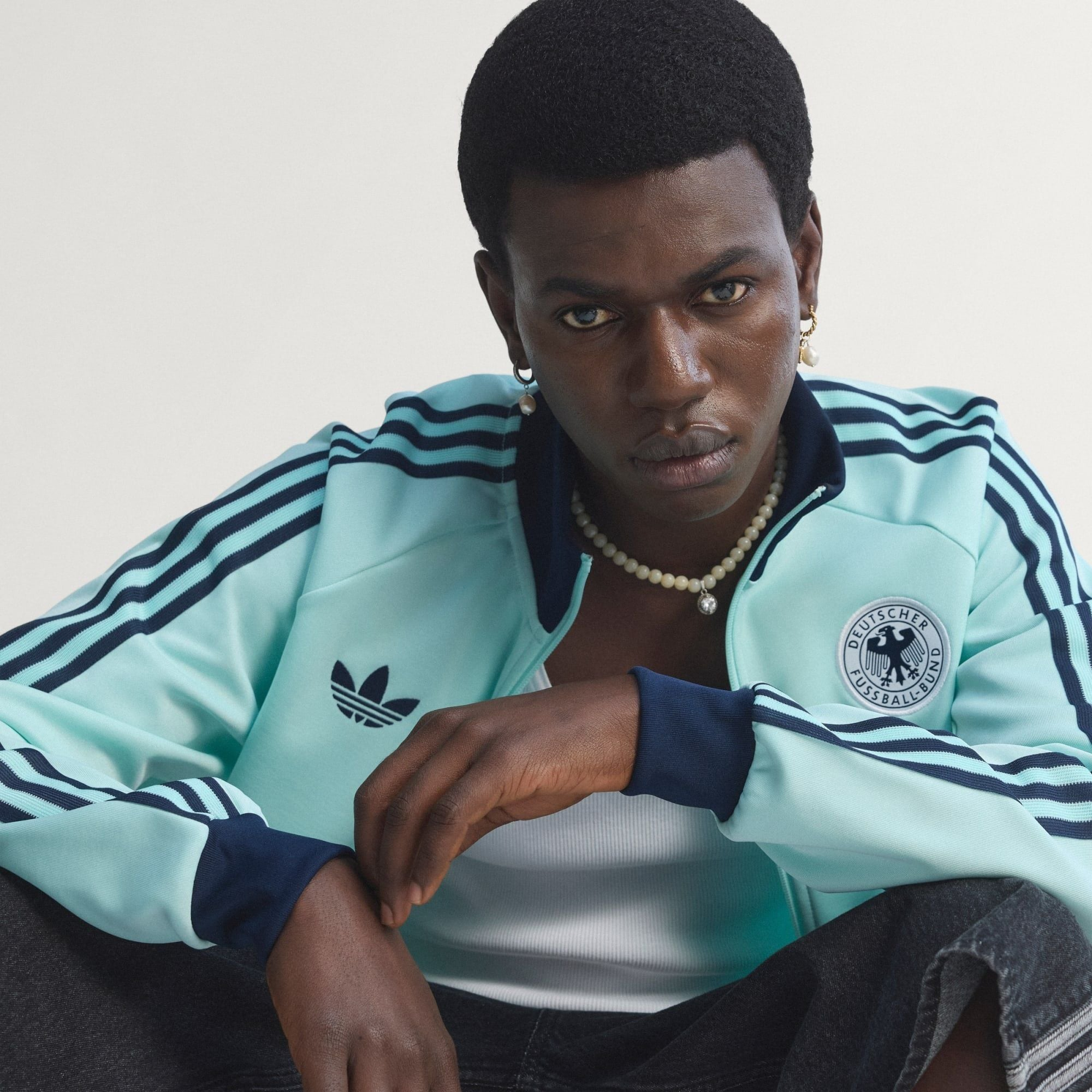 Alternative view of Áo Adidas Originals Germany DFB OG Track Top 'Blue' JZ9340