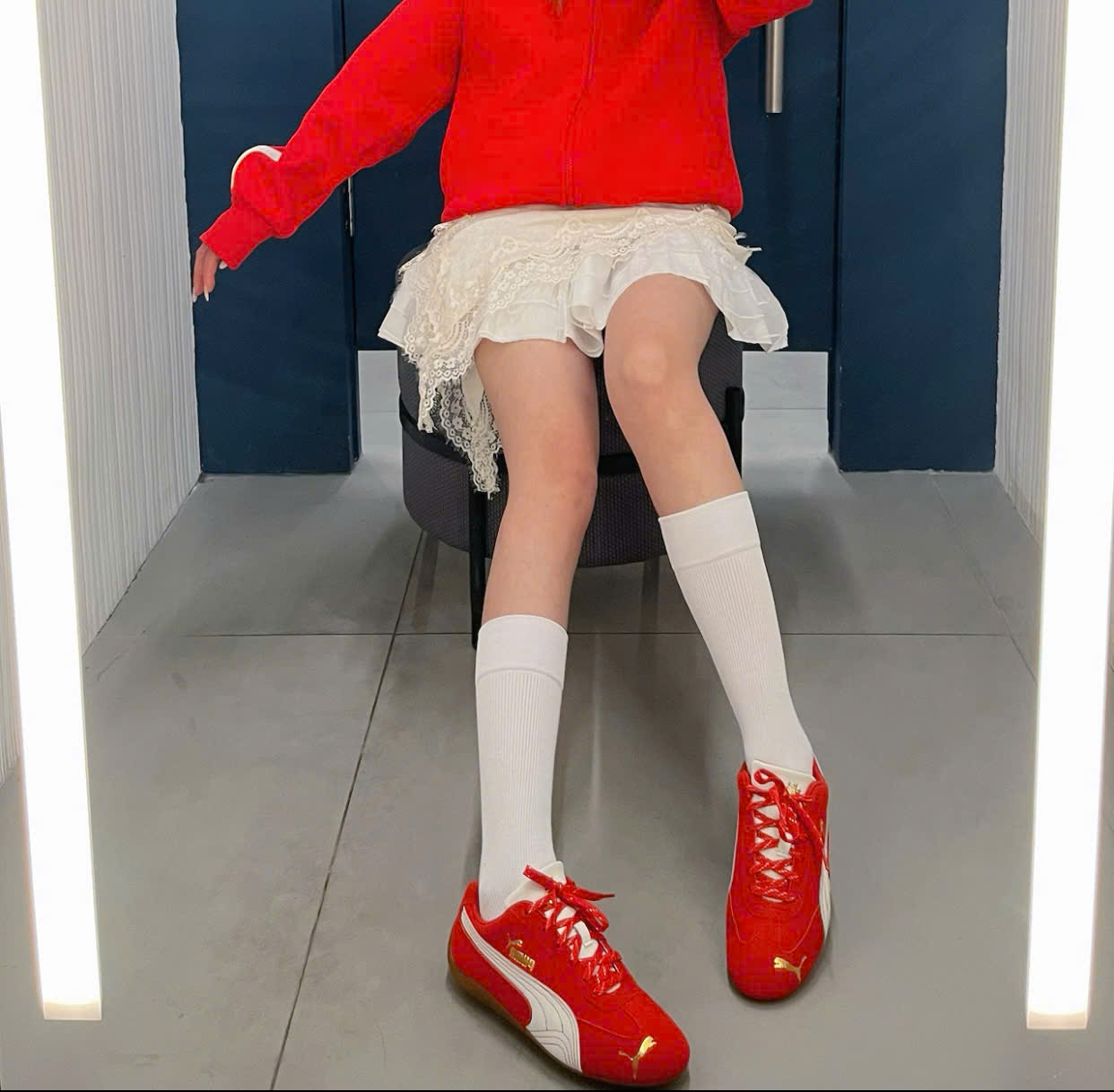 Alternative view of Giày Puma Speedcat CNY 'Red' 408848-01