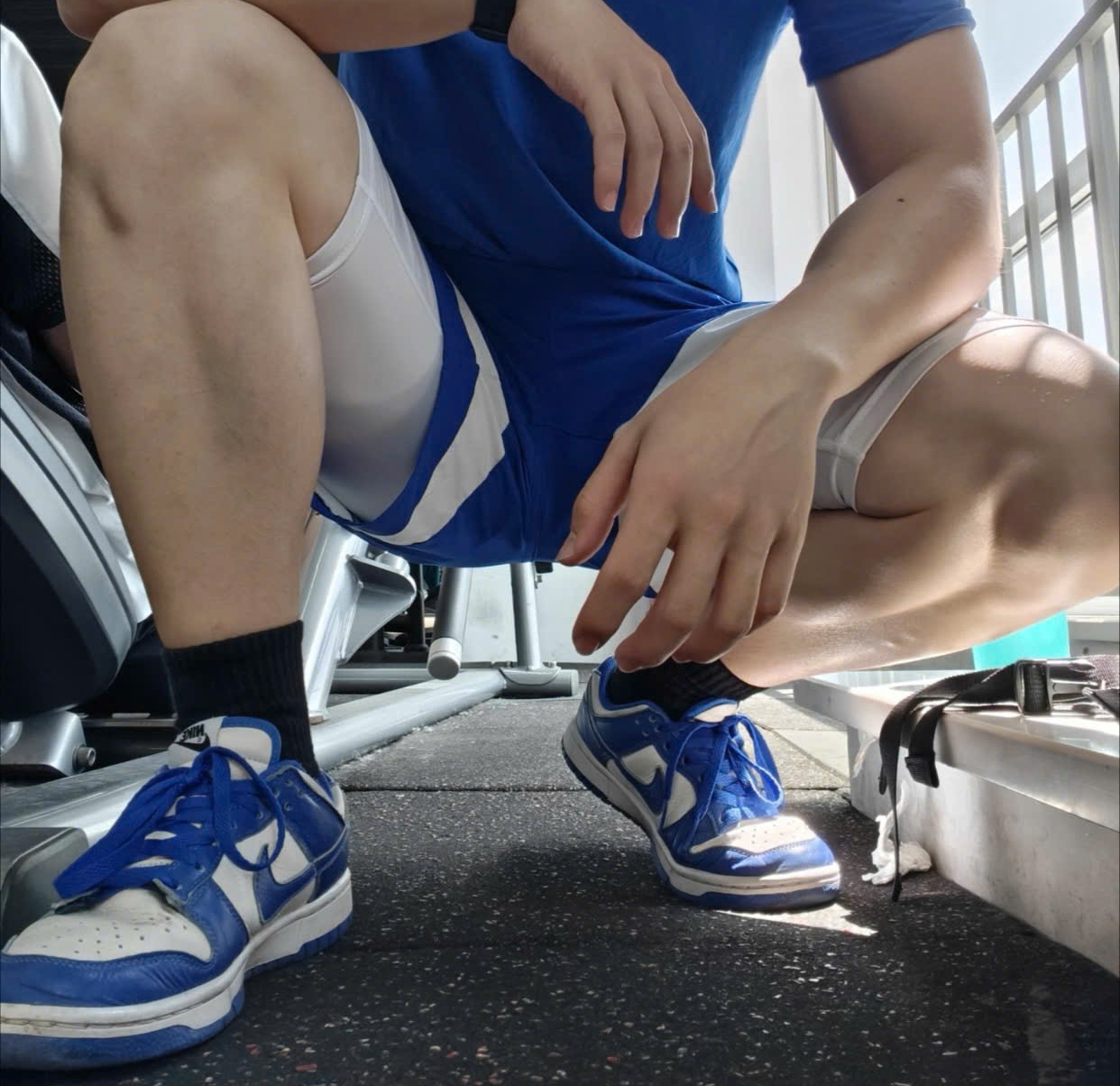 Alternative view of Giày Nike Dunk Low 'White Hyper Royal' HF5441-112