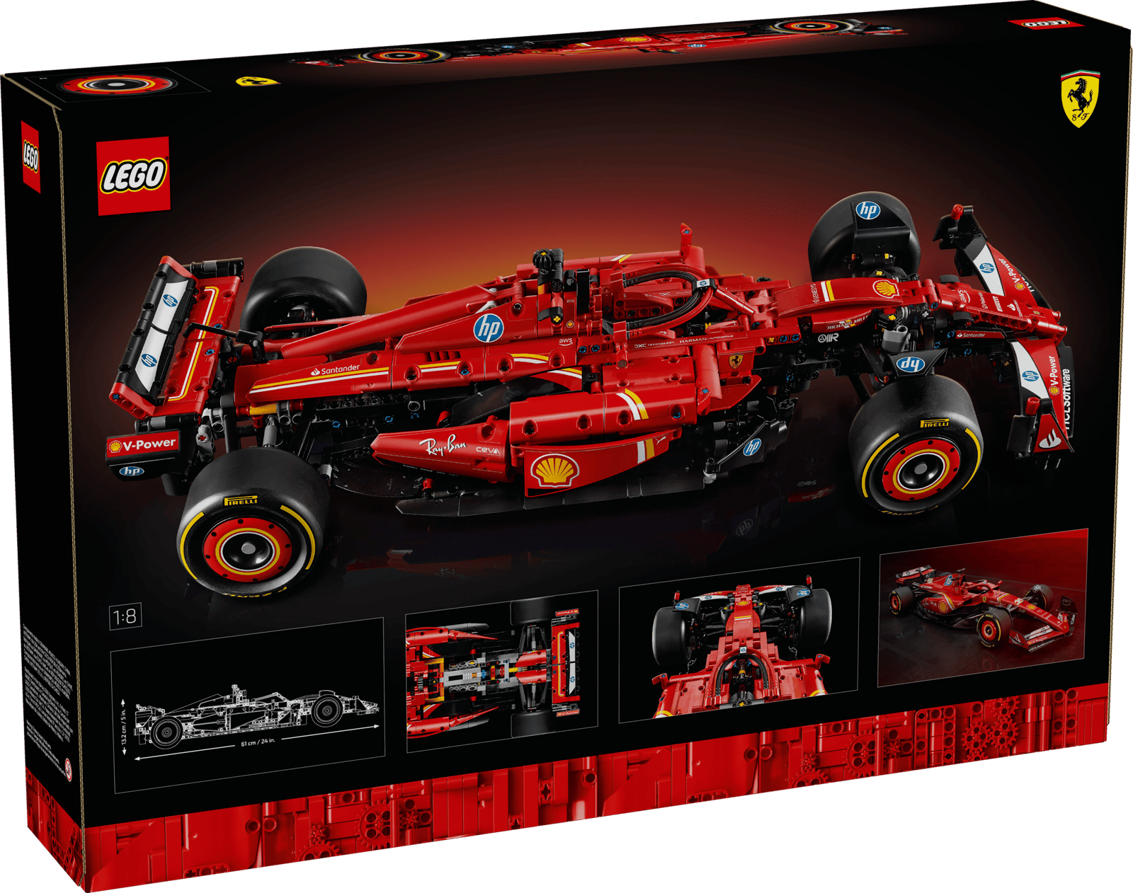 Alternative view of Mô Hình Lego Ferrari SF-24 F1 Technic 42207