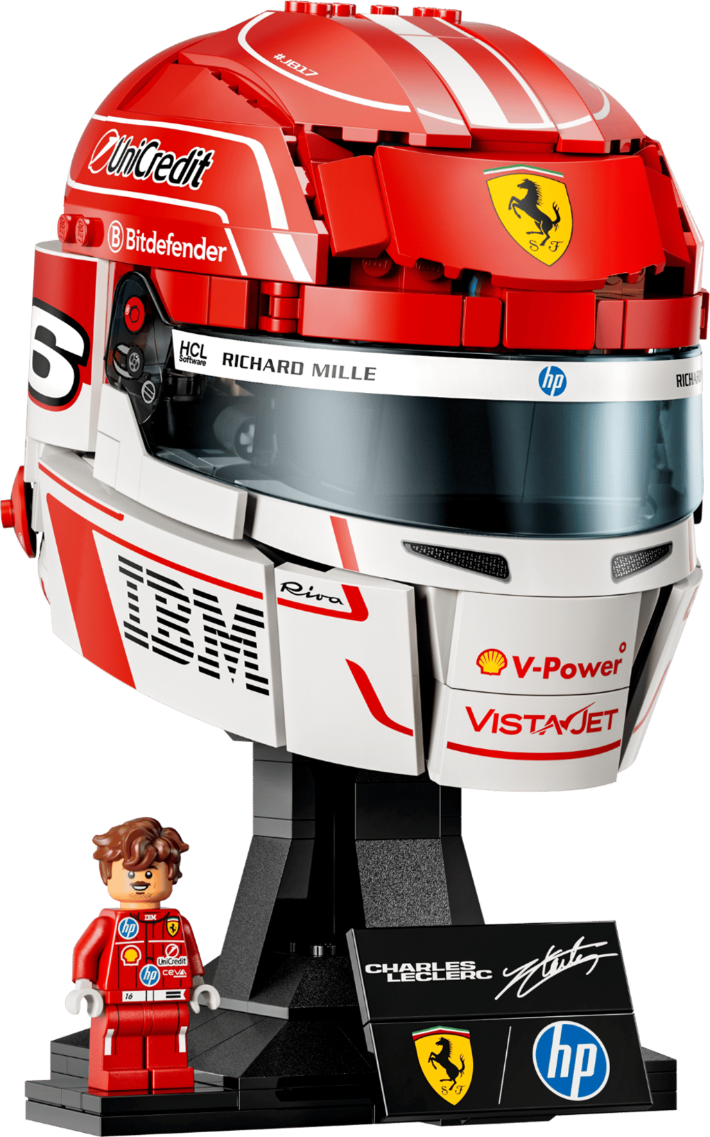 Mô Hình Lego Scuderia Ferrari HP Charles Leclerc Helmet 43014