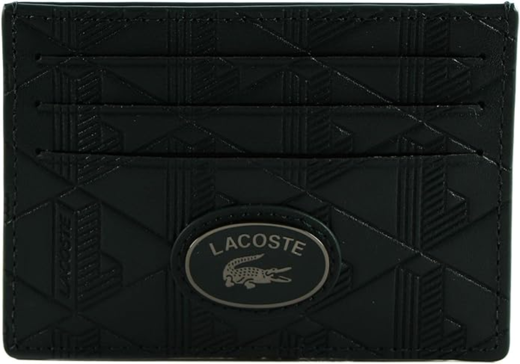 Ví Lacoste Leather Monogram 'Black' NH4397MR