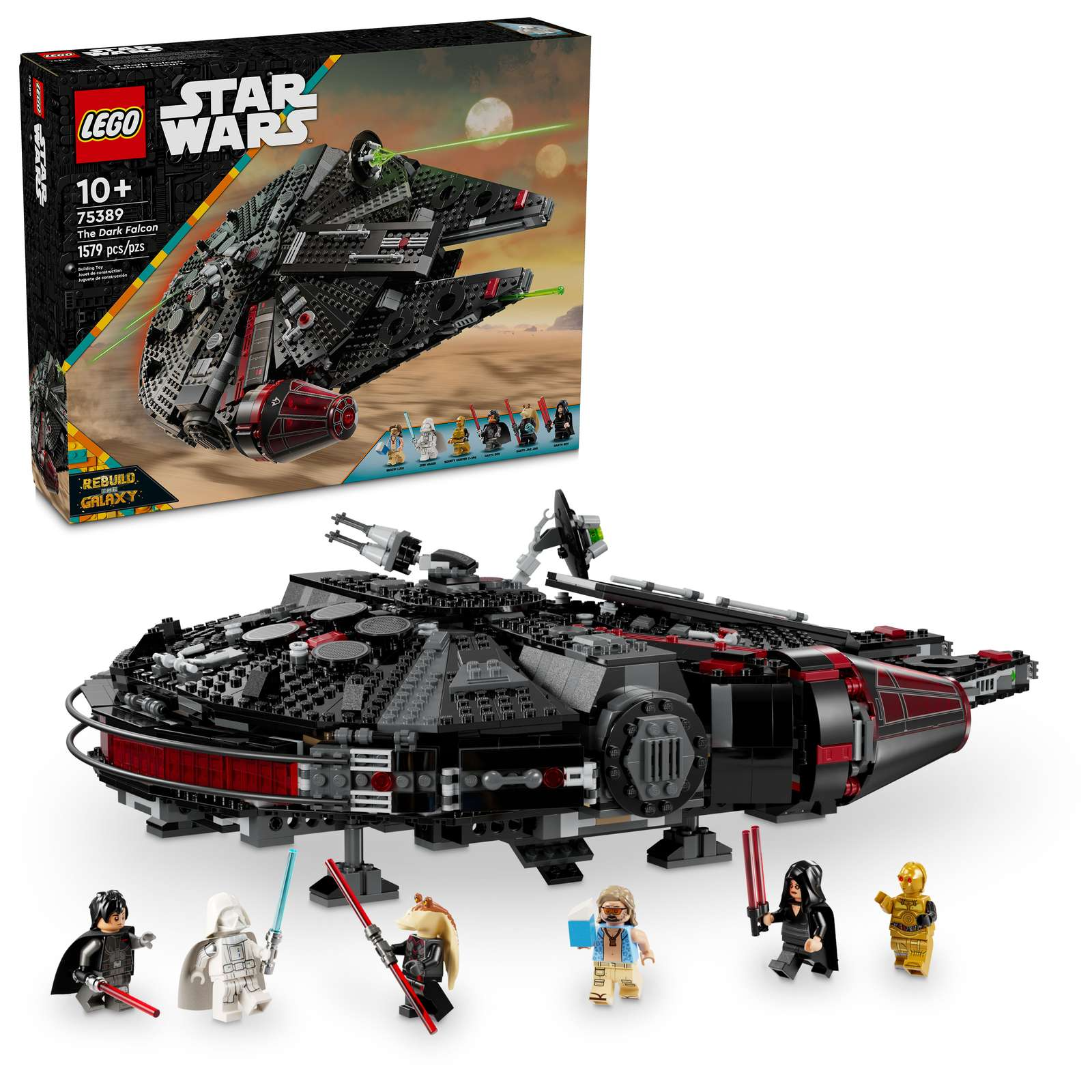 Alternative view of Mô Hình Lego The Dark Falcon 75389