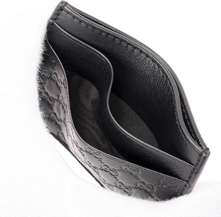 Alternative view of Ví Gucci Card Case Microguccissima 'Black' 262837-BMJ1N-1000