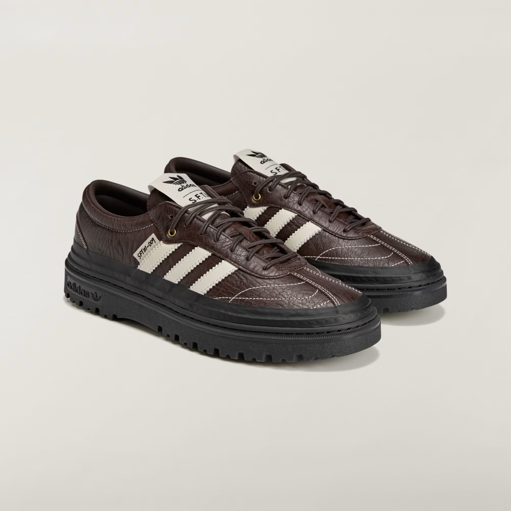 Giày Adidas Samba LX Freizeit 'Aura Coffee Off White' KI4762 - Ảnh 3