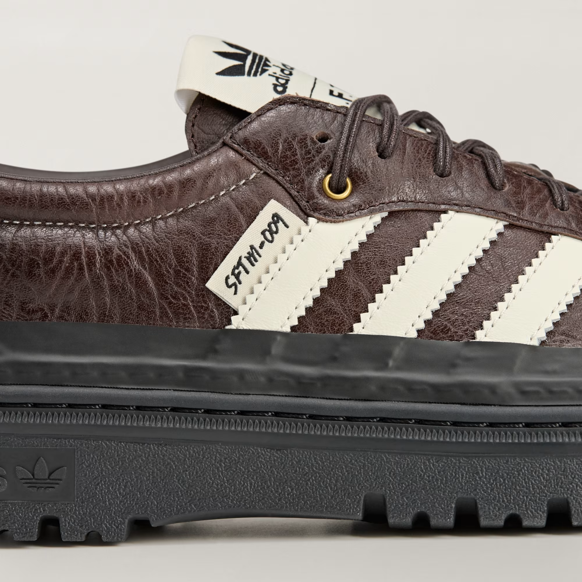 Giày Adidas Samba LX Freizeit 'Aura Coffee Off White' KI4762 - Ảnh 6