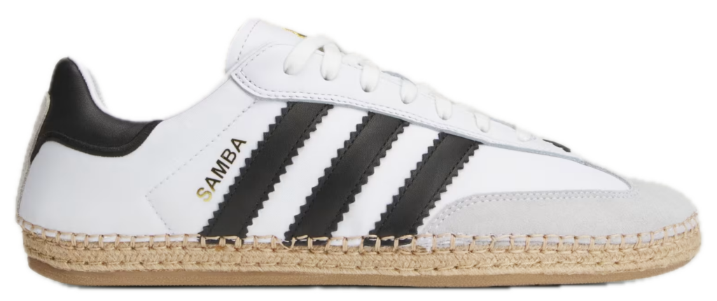 Giày Adidas Samba Espadrille 'White Black' KJ0274