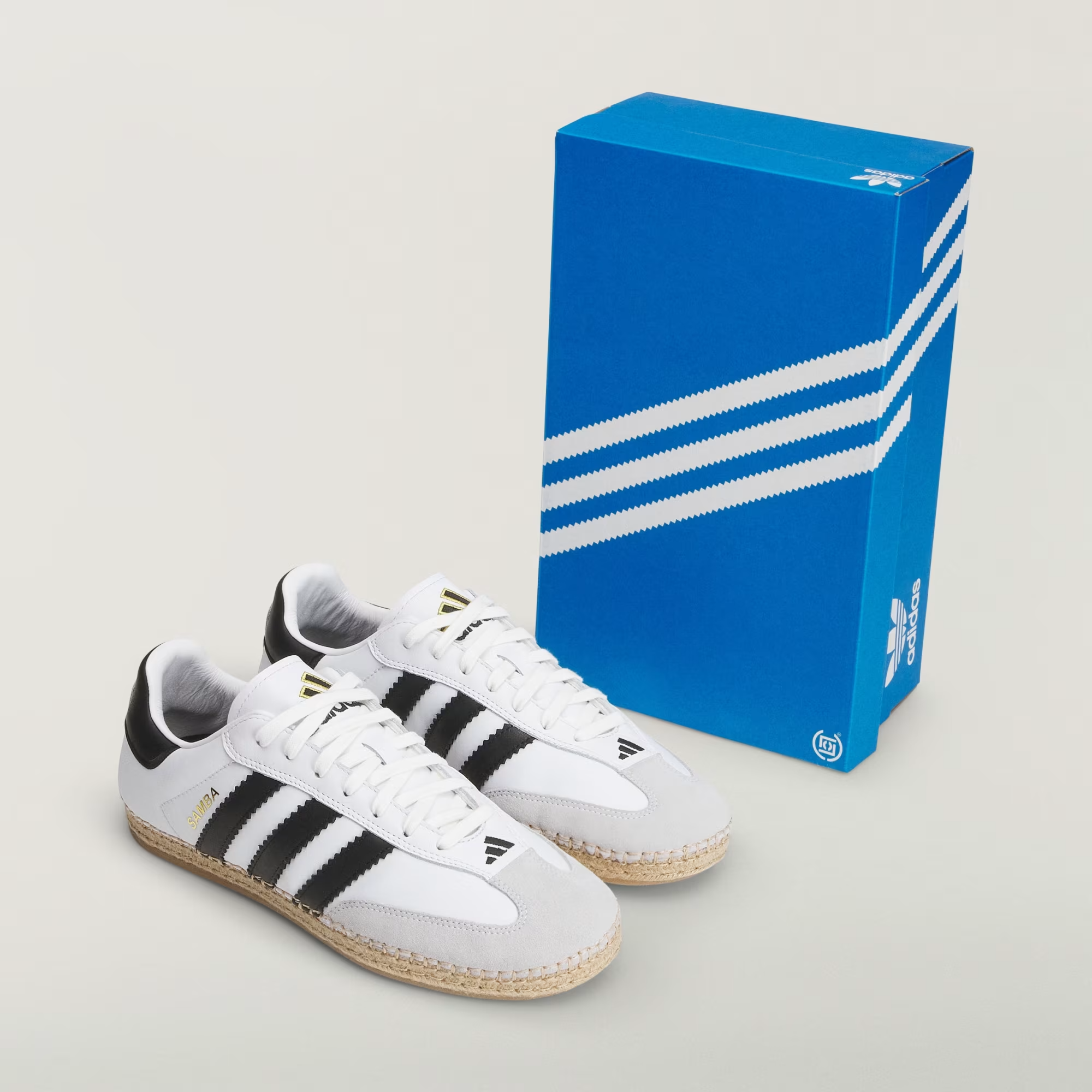Giày Adidas Samba Espadrille 'White Black' KJ0274 - Ảnh 6