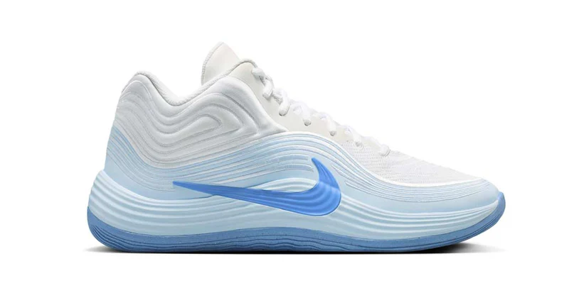 Alternative view of Giày Nike Precision 8 Mid 'White Hydrogen Blue' IH1105-110