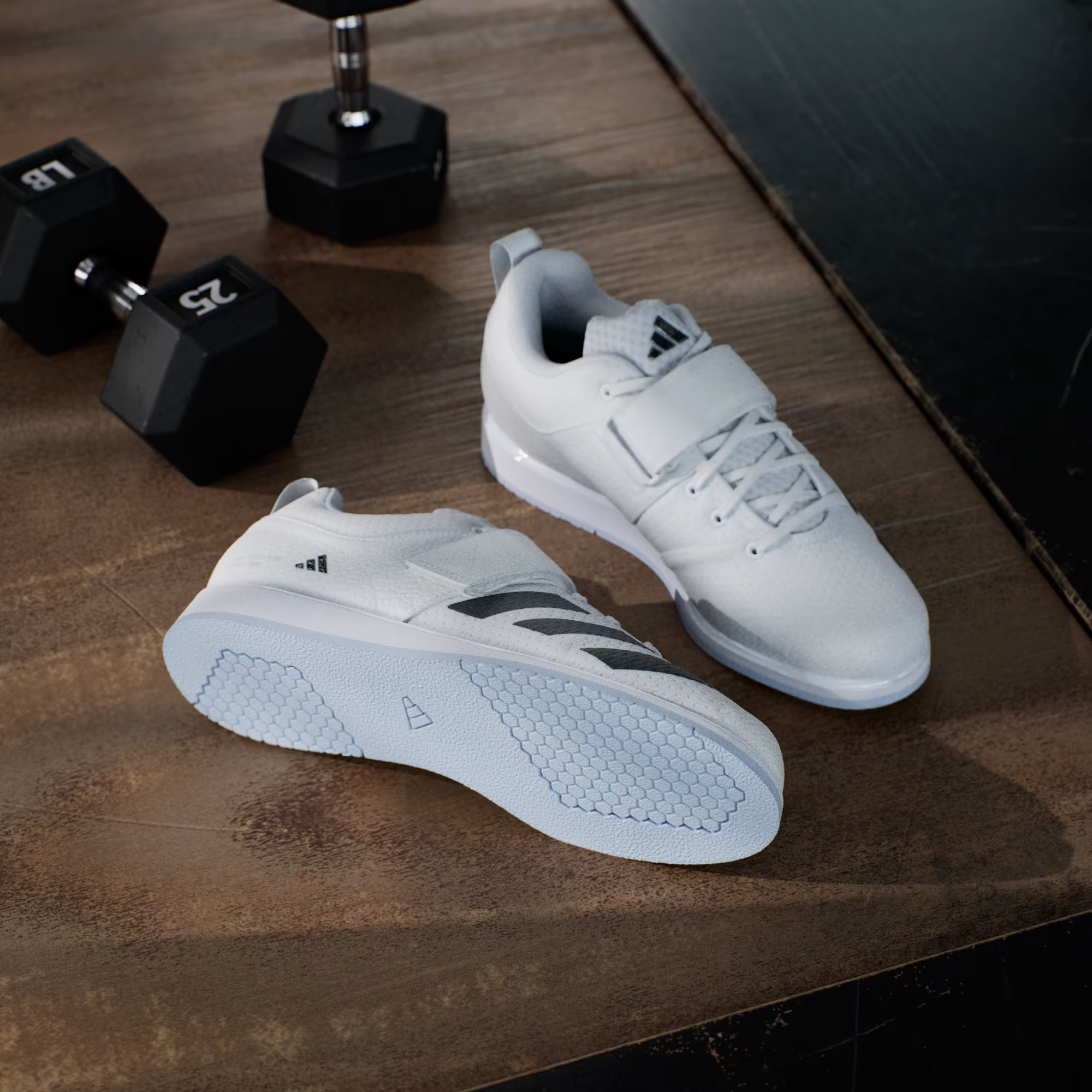 Alternative view of Giày Adidas Powerlift 5 'White Black' JP6199