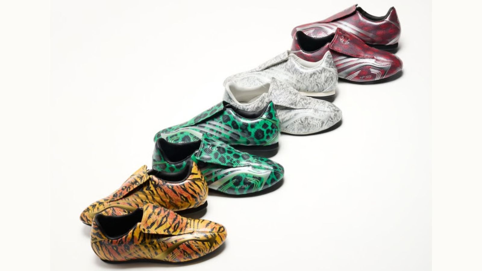 Hinh anh 1: adidas Taekwondo F50 Beast Pack - Phoi mau da sac Leopard, Dragon, Tiger, Wolf