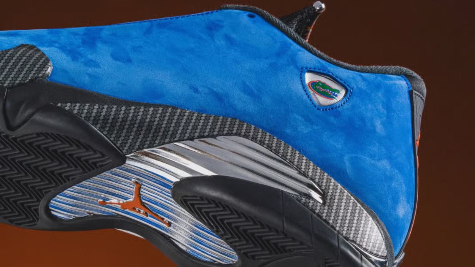 Hinh anh 2: Air Jordan 14 Florida Gators PE voi phoi mau xanh cam dac trung