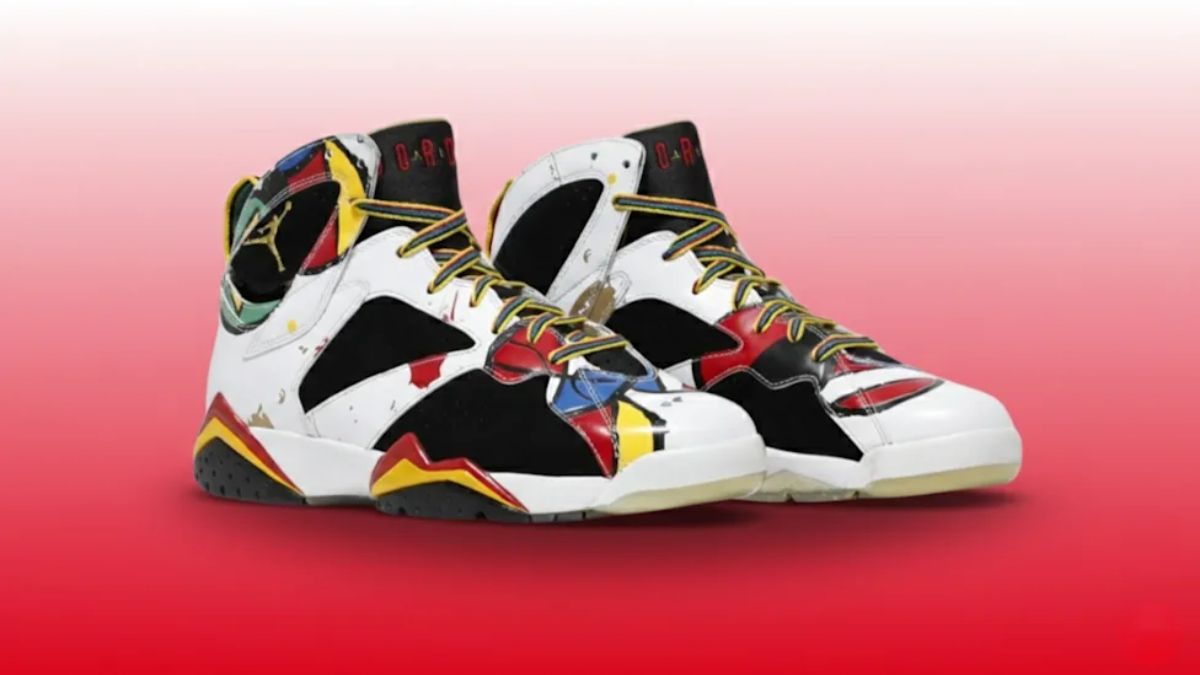 Air Jordan 7 PE huyen thoai, phoi mau va cau chuyen NBA