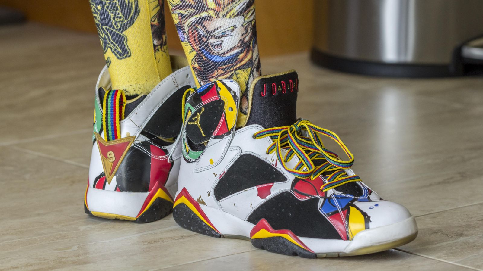 Hinh anh 2: Air Jordan 7 PE huyen thoai, phoi mau va cau chuyen NBA